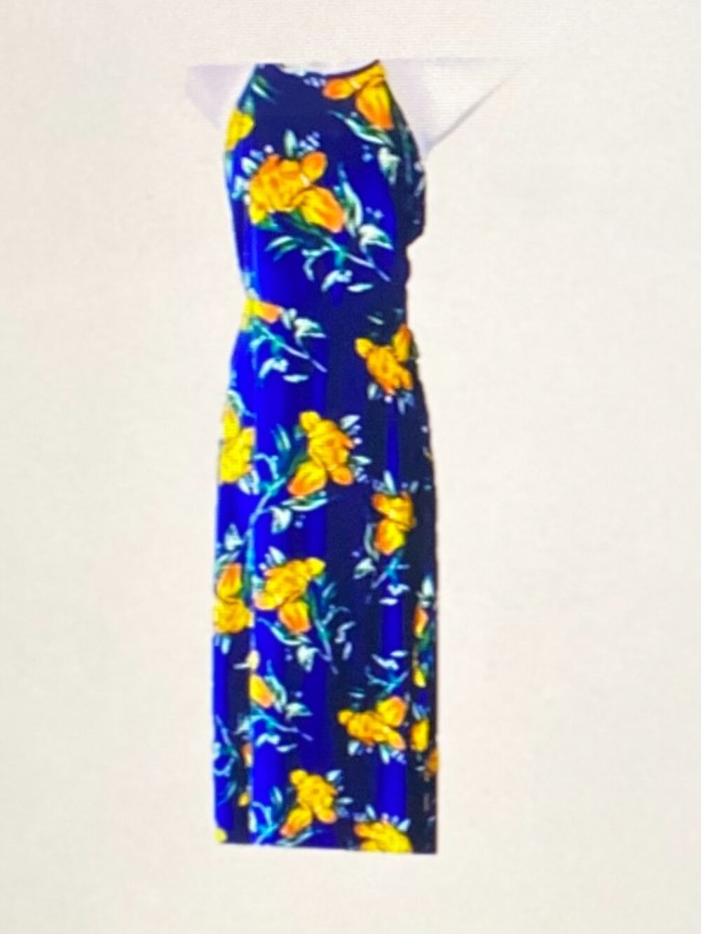 LULUS MULTI COLOR SPAGHETTI STRAP TIE IN BACK MAXI